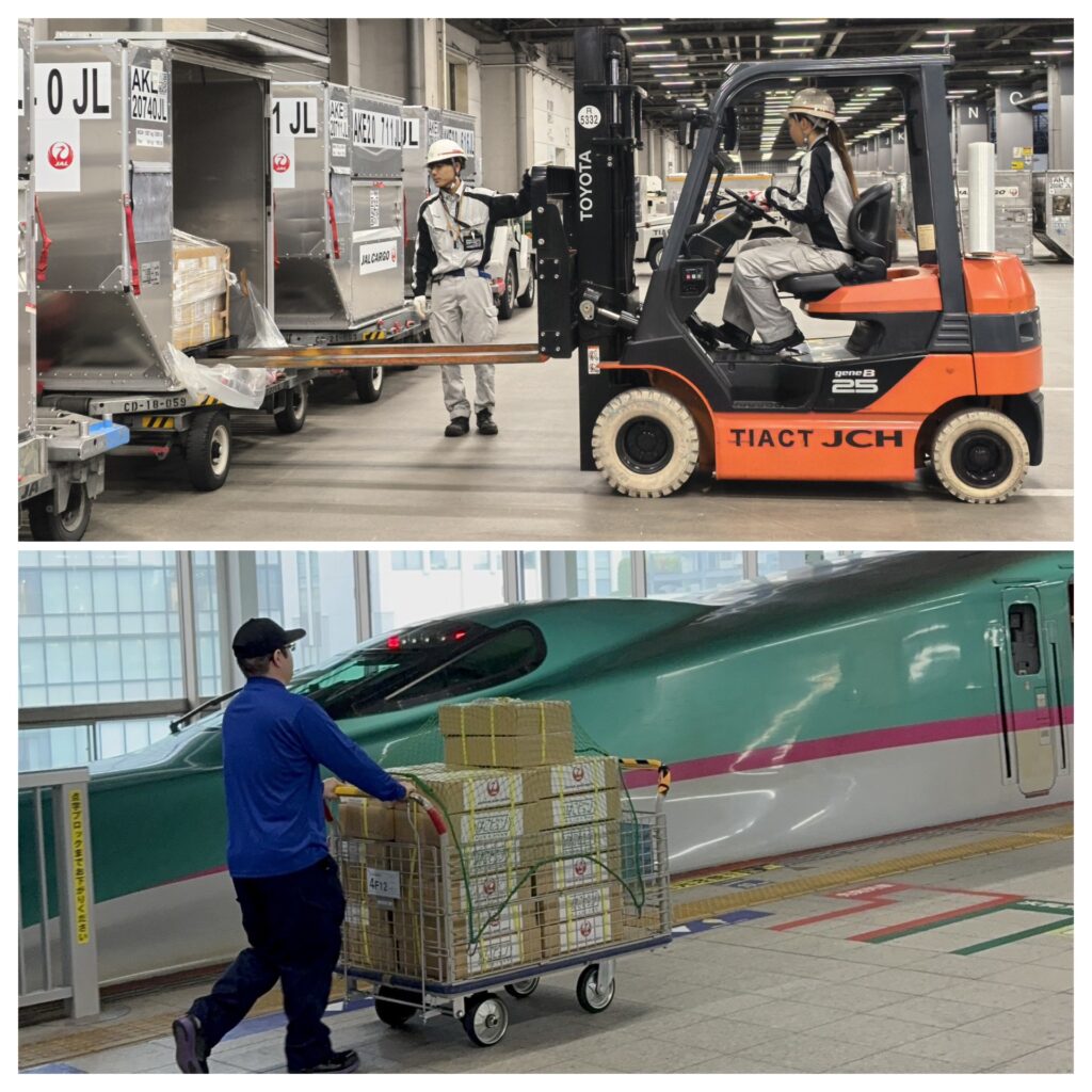 新幹線と航空機で日本の地方から海外へ高速輸送を実現